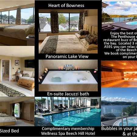 The Penthouse Bowness Luxury Loft Jacuzzi Bath & Complimentary Lakeview Spa Membership Luaran gambar